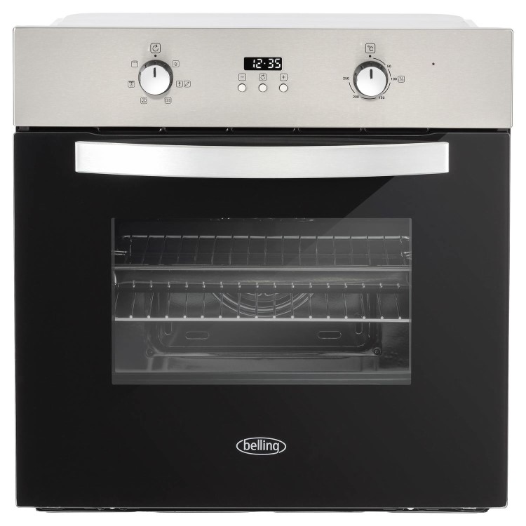 Belling 444410814 BI602F Multifunction Electric Built-in Single Oven With Timer - Stainless Steel