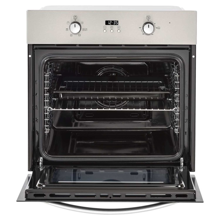 Belling 444410814 BI602F Multifunction Electric Built-in Single Oven With Timer - Stainless Steel