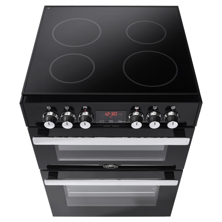 Belling Cookcentre 60E 60cm Double Oven Electric Cooker - Black