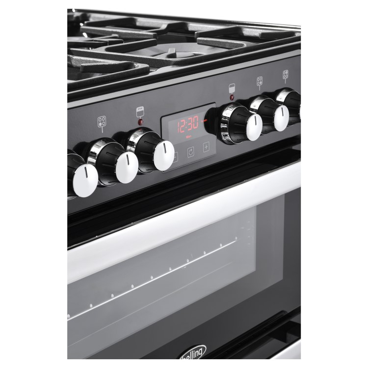 Belling Cookcentre 60cm Dual Fuel Cooker - Black