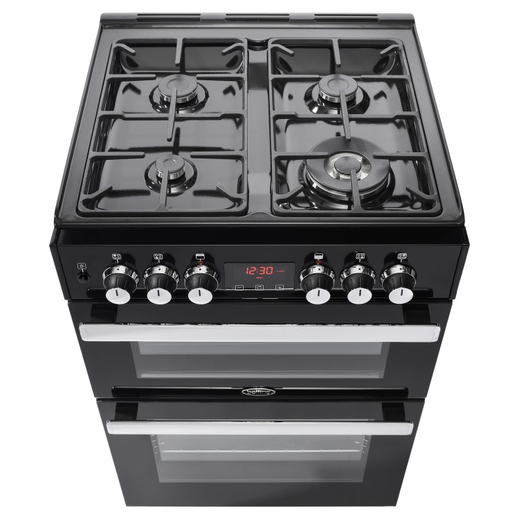 Belling Cookcentre 60cm Dual Fuel Cooker - Black