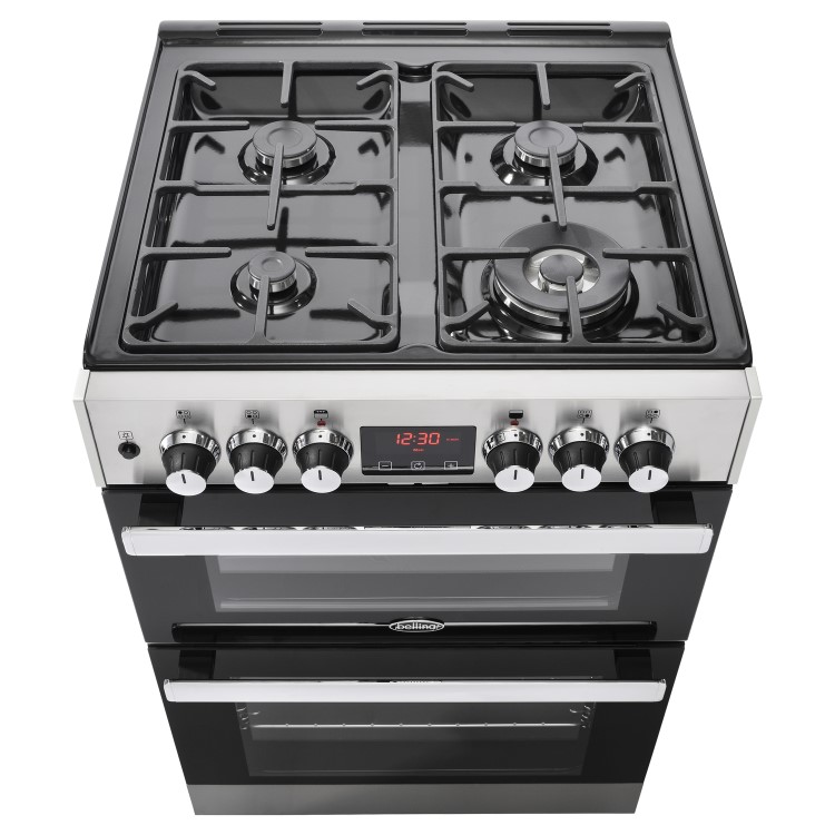 Belling 444410822 Cookcentre 60DF 60cm Dual Fuel Cooker - Stainless Steel