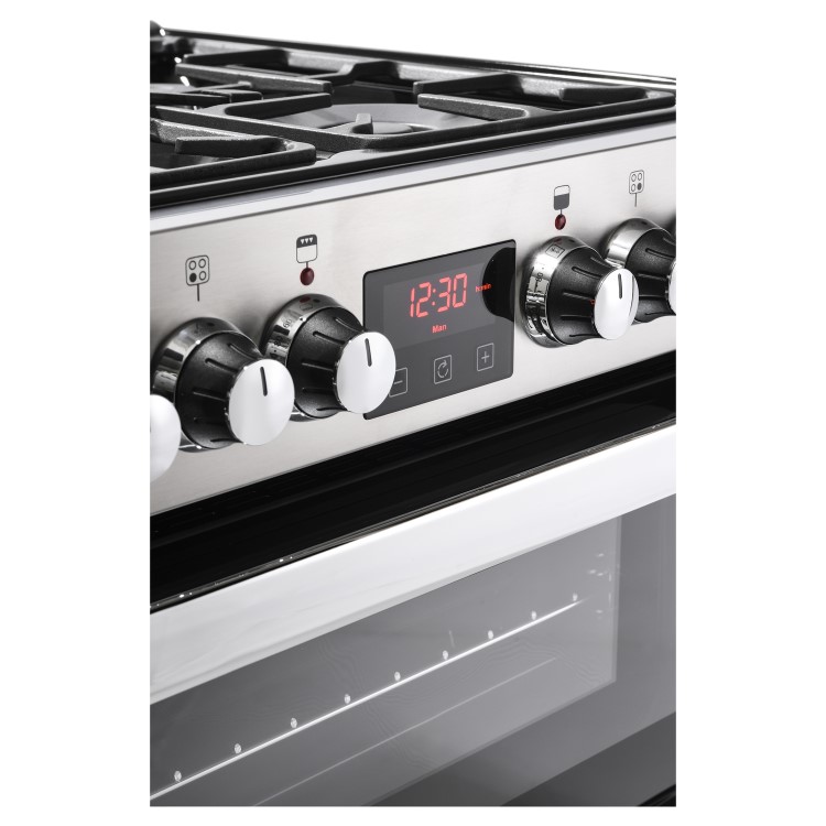 Belling 444410822 Cookcentre 60DF 60cm Dual Fuel Cooker - Stainless Steel