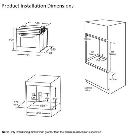 Belling ComfortCook Electric Single Oven - Stainless Steel