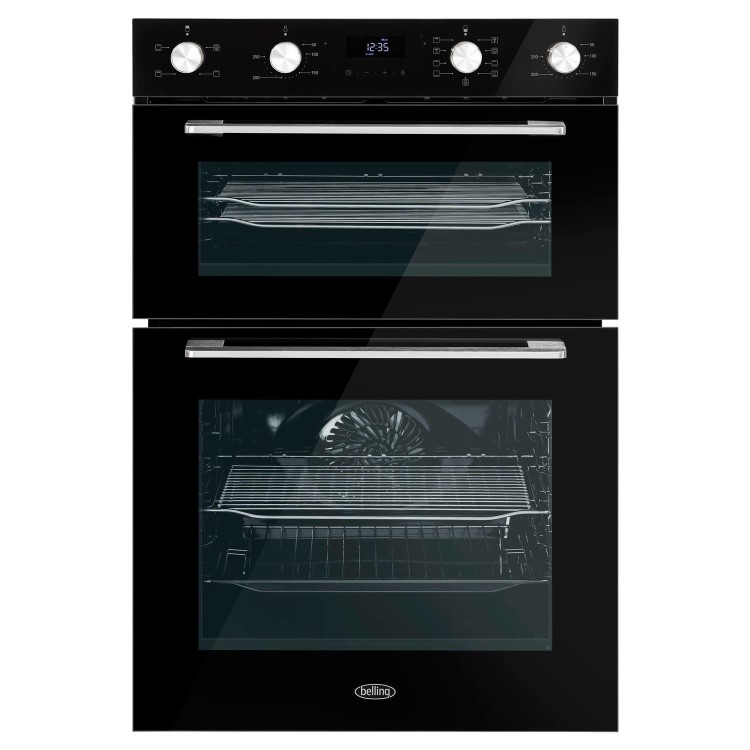 Belling ComfortCook Electric Built In Double Oven - Black