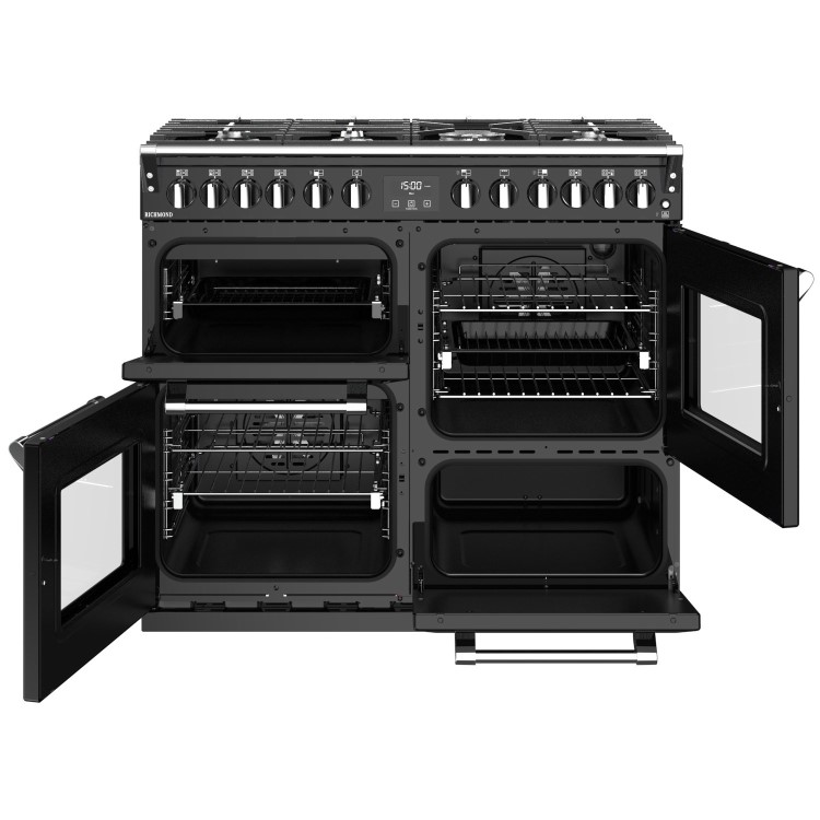 Stoves Richmond S1000DF MK22 100cm Dual Fuel Range Cooker - Black