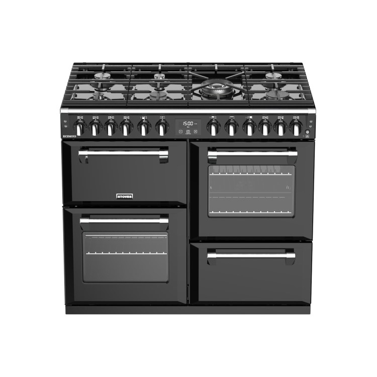 Stoves Richmond S1000DF MK22 100cm Dual Fuel Range Cooker - Black