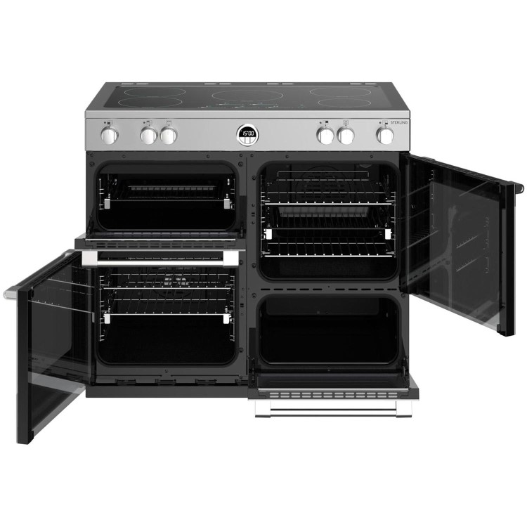 Refurbished Stoves Sterling S1000Ei MK22 100cm Electric Induction Range Cooker Stainless Steel