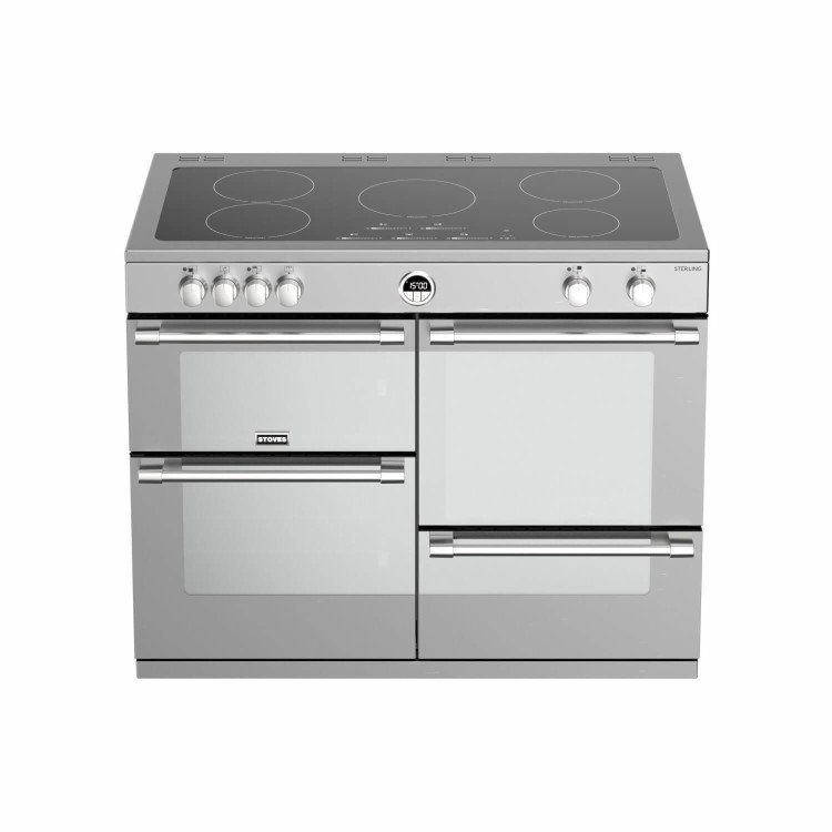 Stoves Sterling S1100Ei MK22 110cm Electric Induction Range Cooker - Stainless Steel