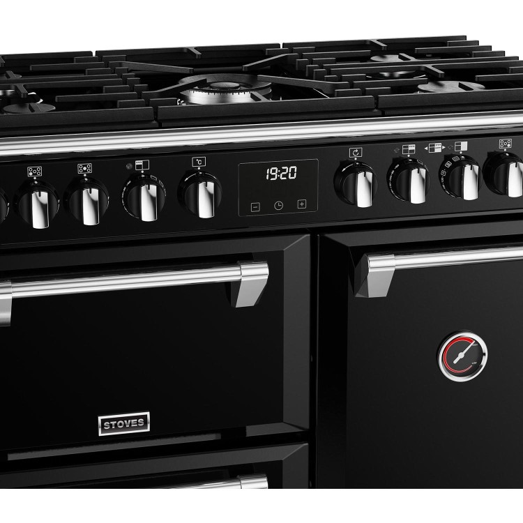 Refurbished Richmond Deluxe D900DF 90cm Dual Fuel Range Cooker Black