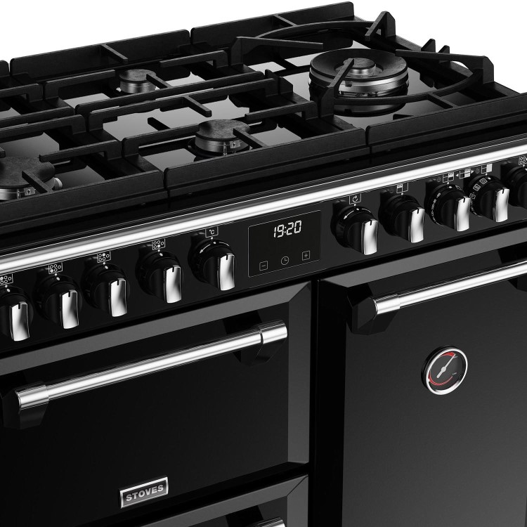 Stoves Richmond Deluxe D900DF 90cm Dual Fuel Range Cooker - Black