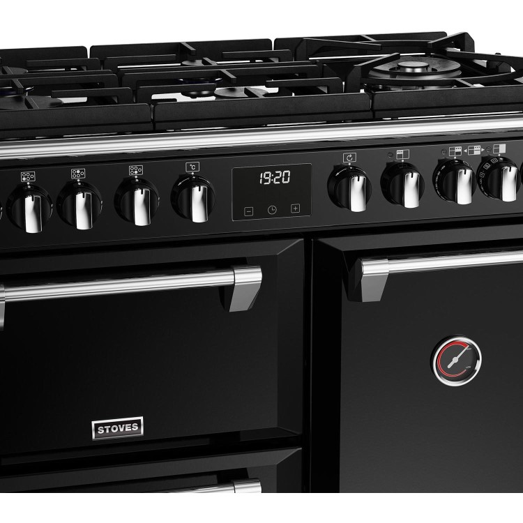 Stoves Richmond Deluxe D900DF 90cm Dual Fuel Range Cooker - Black