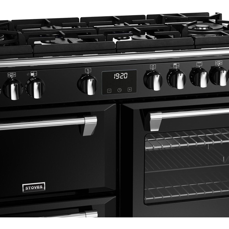 Stoves Richmond Deluxe D1000DF 100cm Dual Fuel Range Cooker - Black