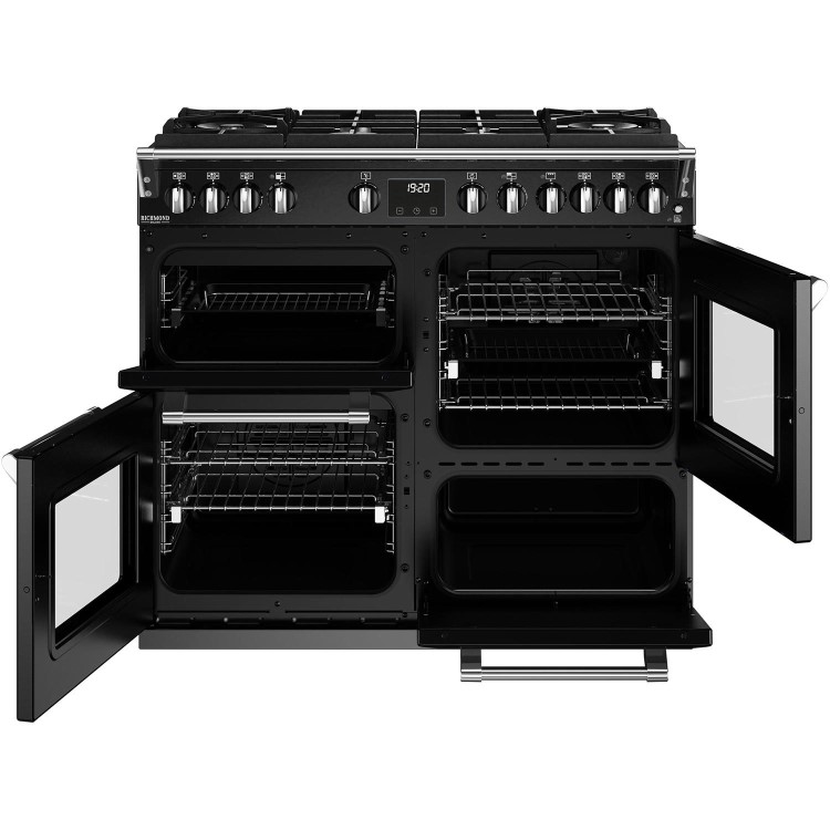 Stoves Richmond Deluxe D1000DF 100cm Dual Fuel Range Cooker - Black