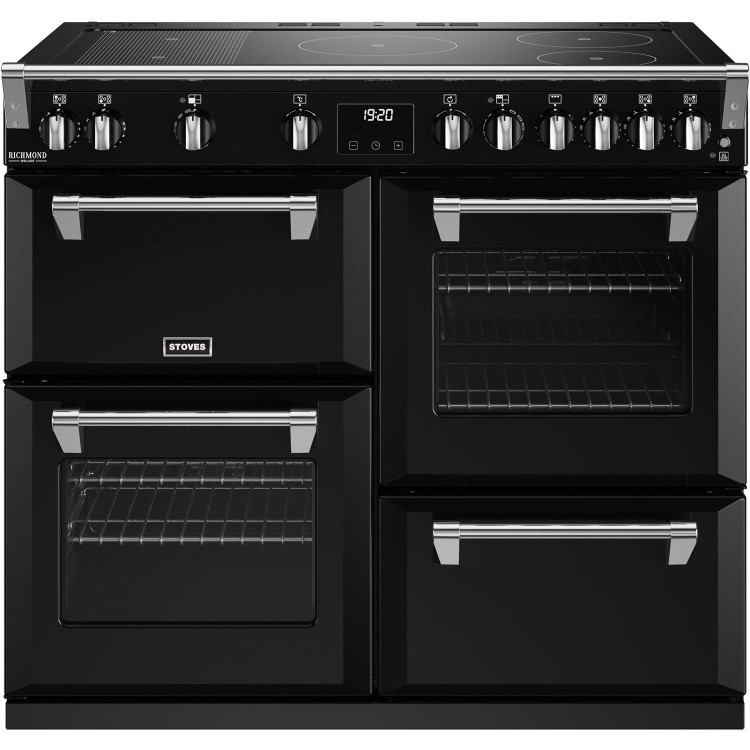 Stoves Richmond Deluxe D1000Ei 100cm Electric Range Cooker - Black