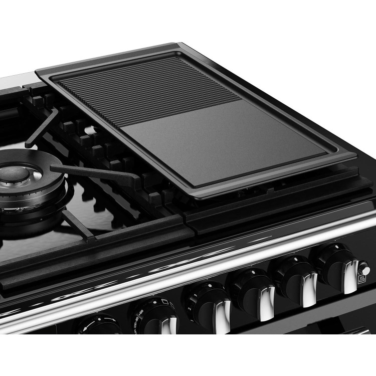 Stoves Richmond Deluxe D1100DF 110cm Dual Fuel Range Cooker - Black