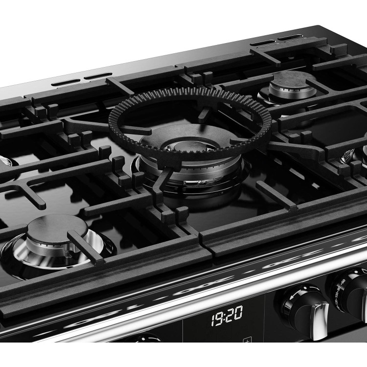 Stoves Richmond Deluxe D1100DF 110cm Dual Fuel Range Cooker - Black