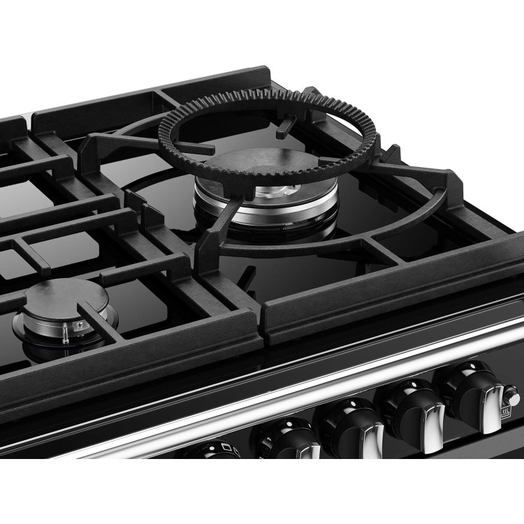 Stoves Richmond Deluxe D1100DF 110cm Dual Fuel Range Cooker - Black