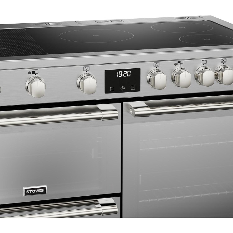 Stoves Sterling Deluxe D1000Ei RTY 100cm Electric Range Cooker - Stainless Steel