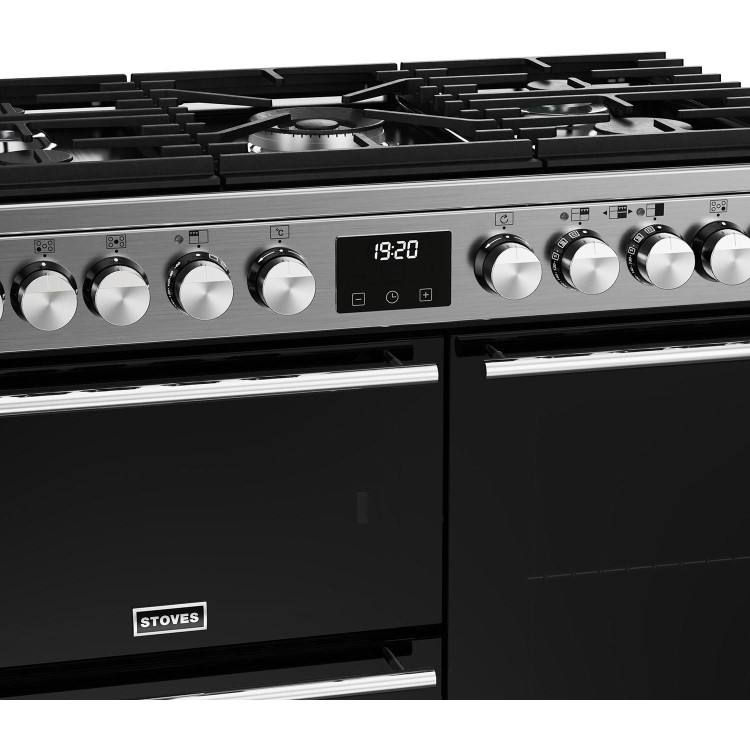 Stoves Precision Deluxe D900DF 90cm Dual Fuel Range Cooker - Stainless Steel