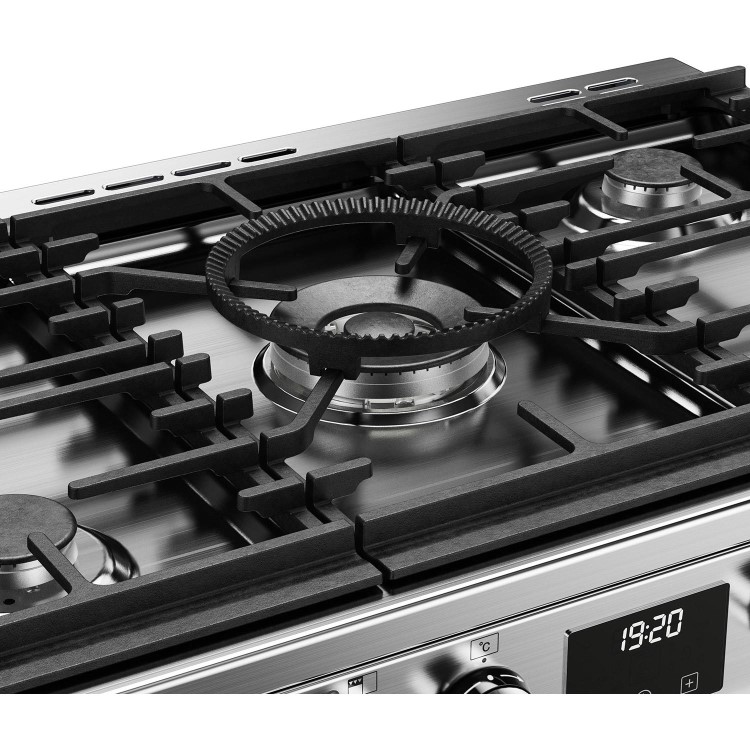 Stoves Precision Deluxe D900DF 90cm Dual Fuel Range Cooker - Stainless Steel