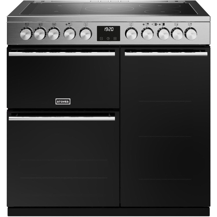 Stoves Precision Deluxe D900Ei 90cm Electric Range Cooker - Stainless Steel