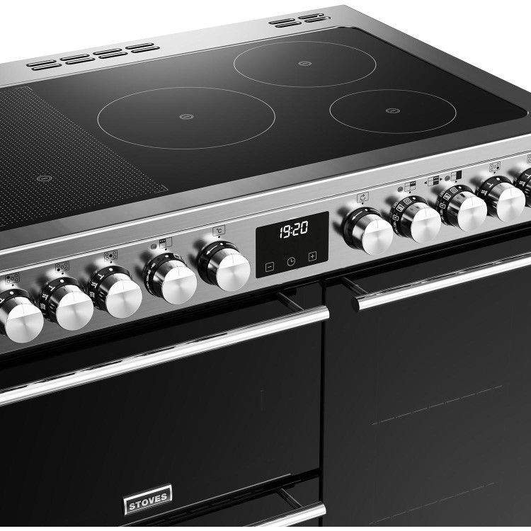 Stoves Precision Deluxe D900Ei 90cm Electric Range Cooker - Stainless Steel