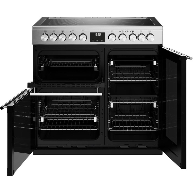 Stoves Precision Deluxe D900Ei 90cm Electric Range Cooker - Stainless Steel