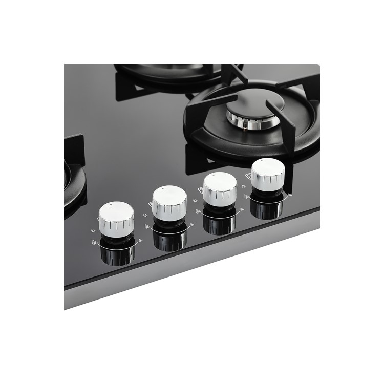 Belling 60cm Gas on Glass 4 Burner Gas Hob - Black