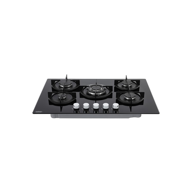 Belling 75cm 5 Burner Gas on Glass Hob - Black