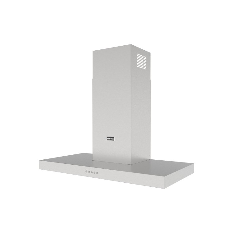 Stoves Sterling 100T 100cm Chimney Cooker Hood - Stainless Steel