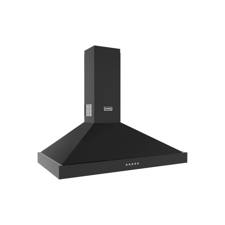 Stoves Sterling 100PYR 100cm Chimney Cooker Hood - Black