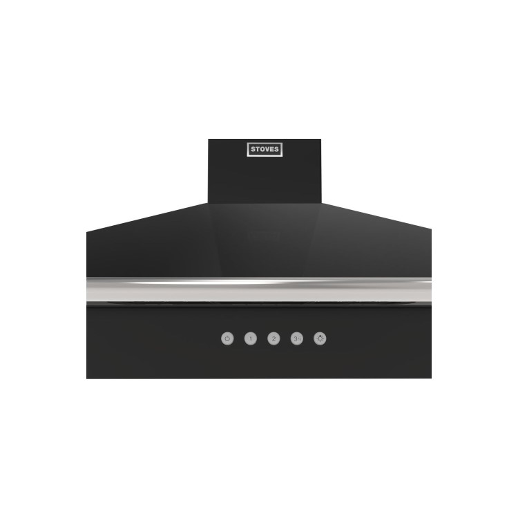 Stoves Richmond 100PYR 100cm Chimney Cooker Hood - Black