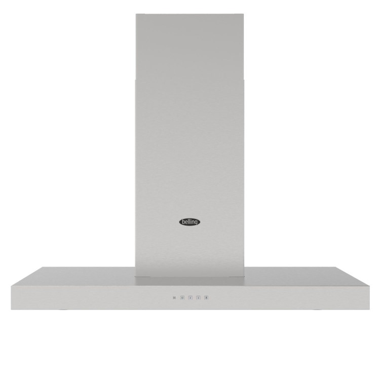 Belling 100cm CookCentre T Shape Chimney Cooker Hood - Stainless Steel