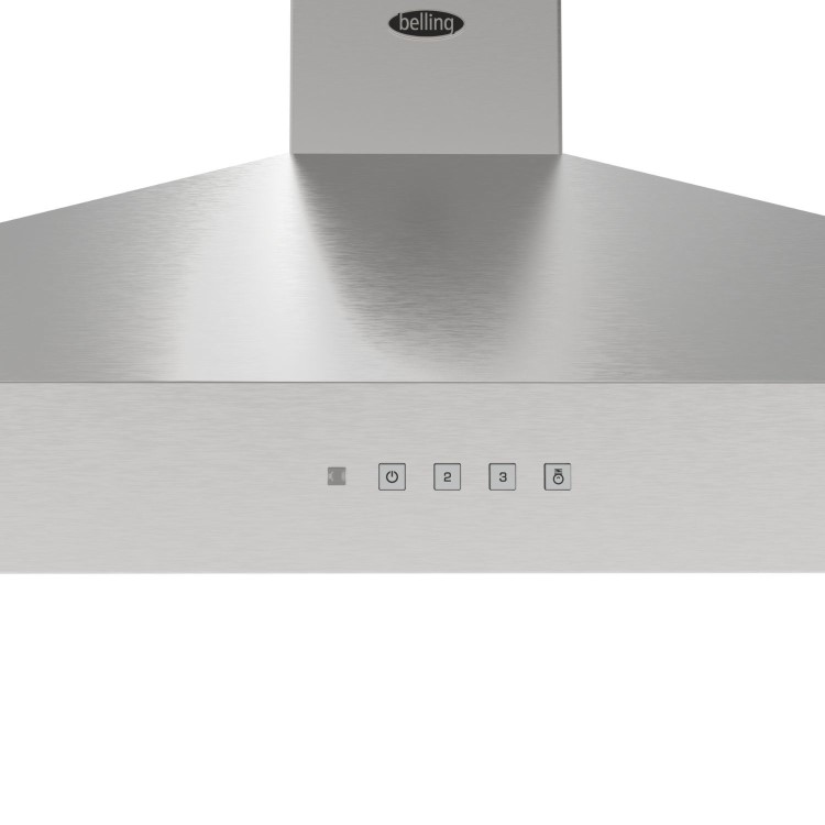 Belling 100cm CookCentre Pyramid Chimney Cooker Hood - Stainless Steel