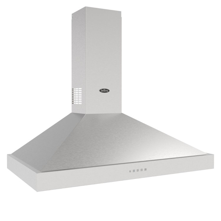 Belling 100cm CookCentre Pyramid Chimney Cooker Hood - Stainless Steel