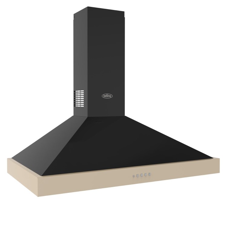 Belling 110cm FarmHouse Pyramid Chimney Cooker Hood - Cream