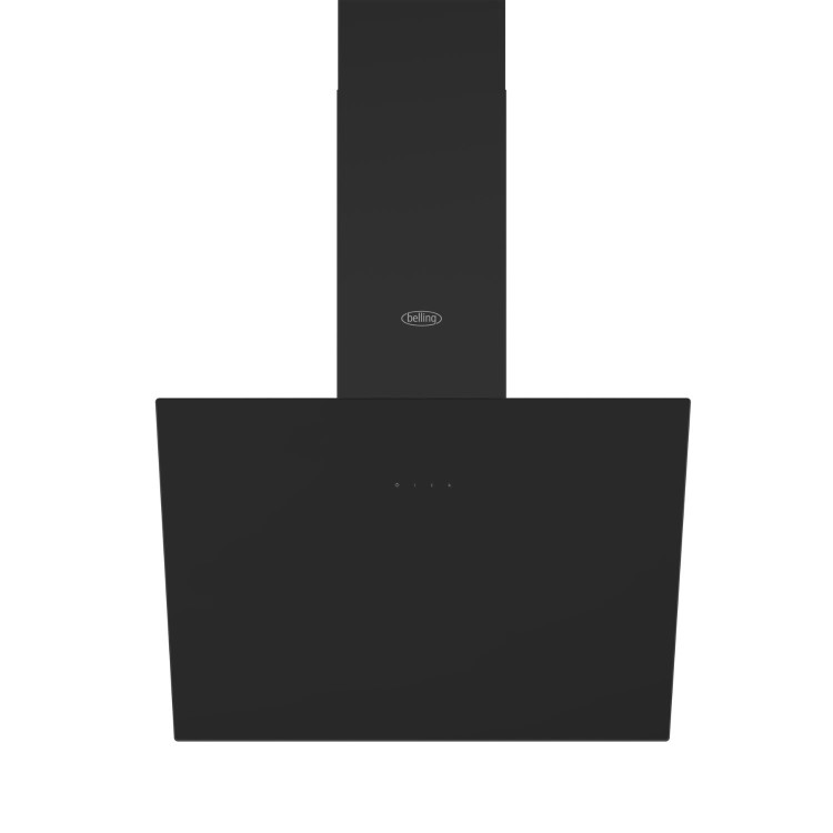 Belling 60cm Slanted Chimney Cooker Hood - Black