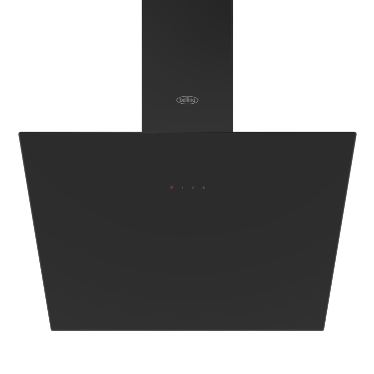 Belling 60cm Slanted Chimney Cooker Hood - Black