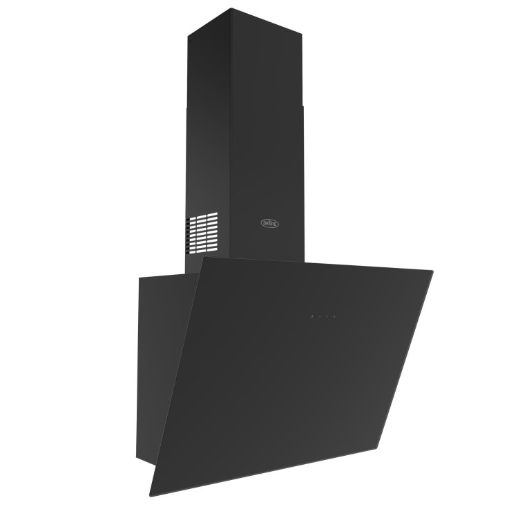 Belling 60cm Slanted Chimney Cooker Hood - Black