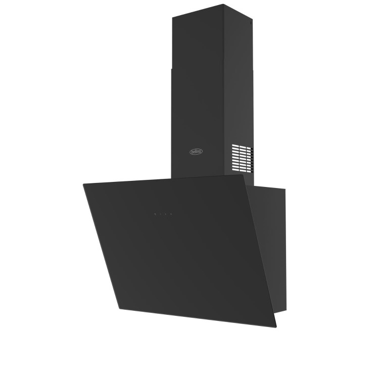 Belling 60cm Slanted Chimney Cooker Hood - Black