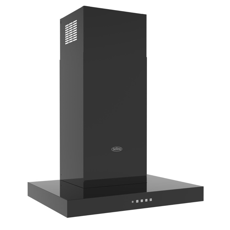 Belling 60cm T Shape Chimney Cooker Hood -Black