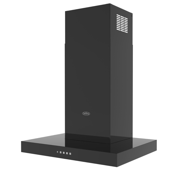 Belling 60cm T Shape Chimney Cooker Hood -Black