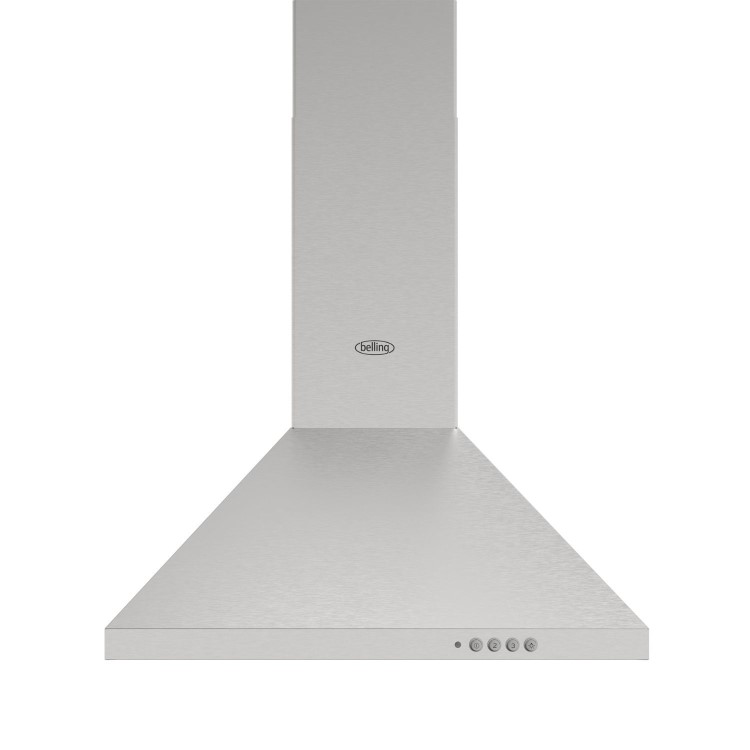 Belling 60cm Pyramid Chimney Cooker Hood - Stainless Steel