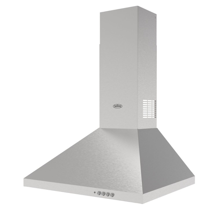 Belling 60cm Pyramid Chimney Cooker Hood - Stainless Steel