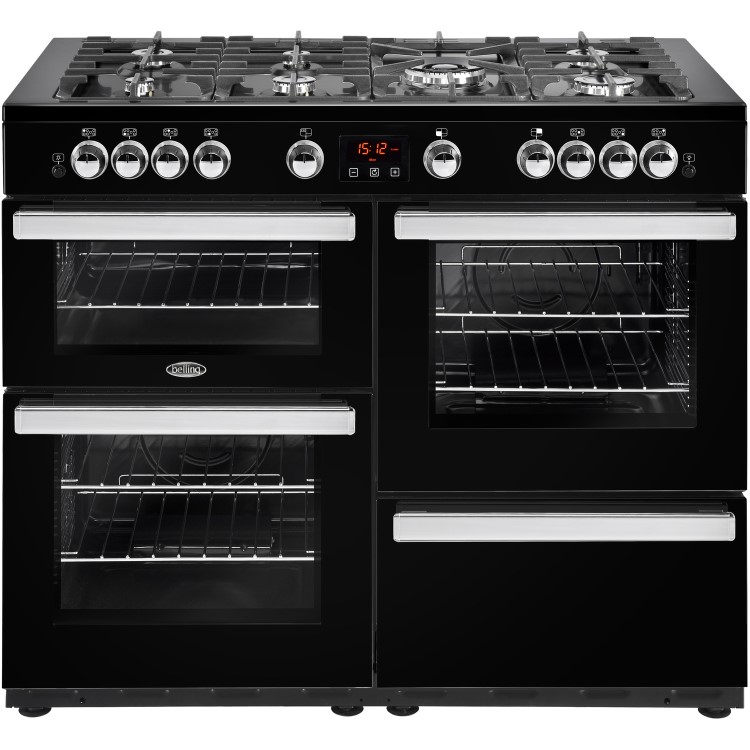 Belling Cookcentre X110G 110cm Gas Range Cooker - Black