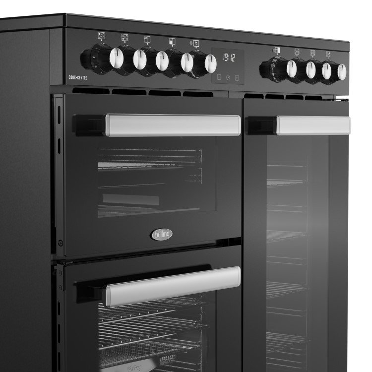 Belling Cookcentre 90cm Electric Ceramic Range Cooker - Black