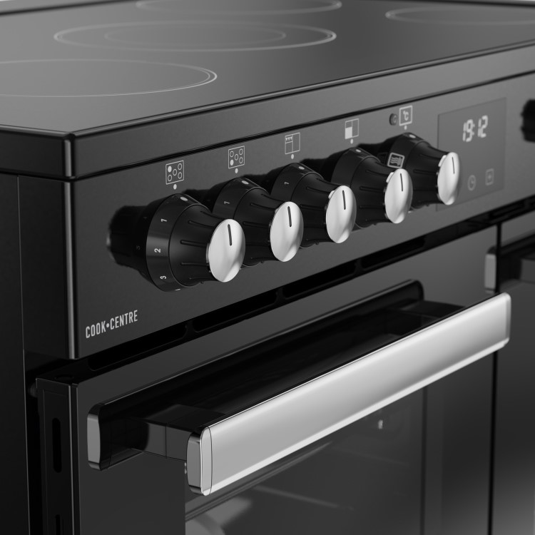 Belling Cookcentre 90cm Electric Ceramic Range Cooker - Black