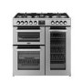 Belling Cookcentre 90cm Dual Fuel Range Cooker - Stainless