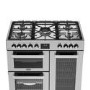 Belling Cookcentre 90cm Dual Fuel Range Cooker - Stainless